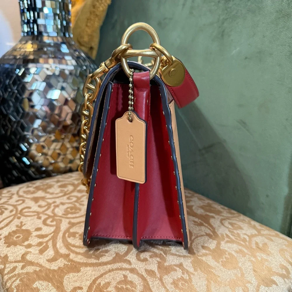 COACH Color block Beat Bag - Picture 3 of 15